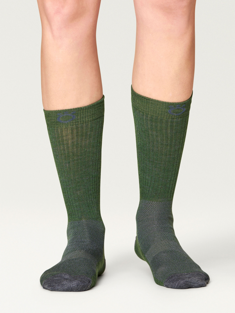 Hiker Merino Light Socks - Forest Green in the group Accessories / Socks / Hiking socks at Röyk (120013436_r)
