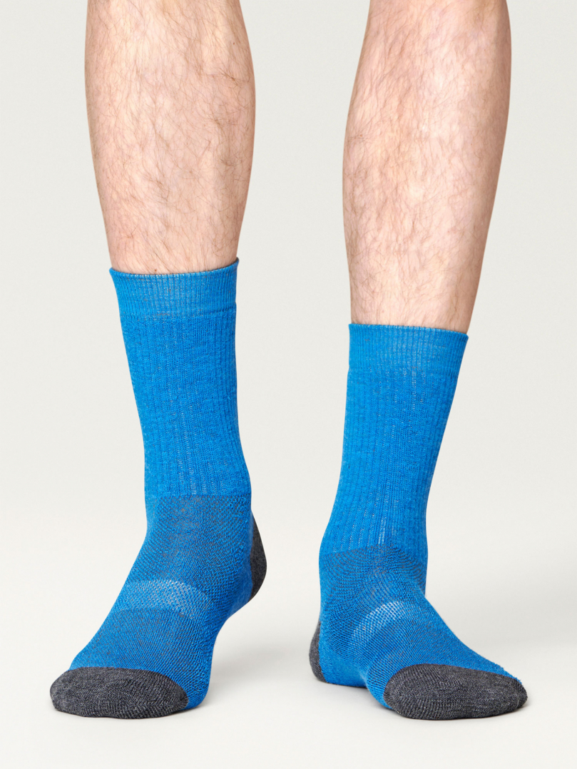 Hiker Merino Mid Socks - Blue in the group Accessories / Socks / Hiking socks at Röyk (1301103436_r)