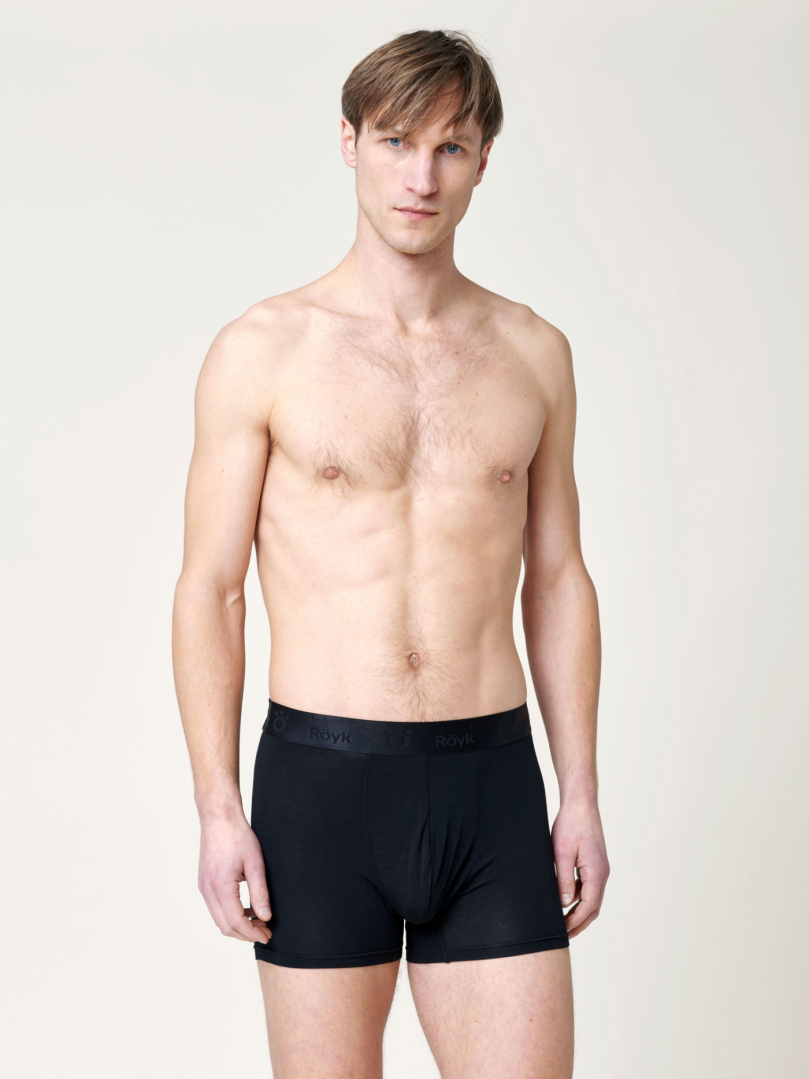 Men's Merino Boxer - Black in the group Men's / Underwear - Men's / Merino underwear - Men's at Röyk (1730081_r)