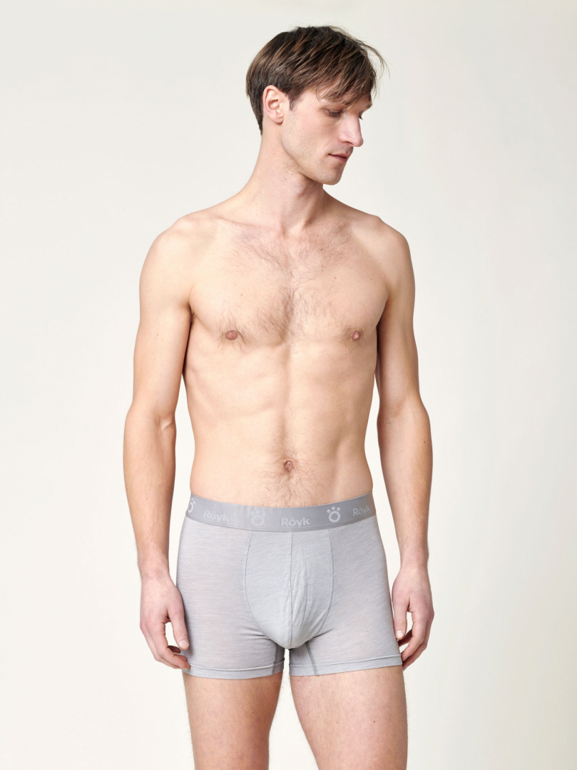 Men's Merino Boxer - Light Grey in the group Men's / Underwear - Men's / Merino underwear - Men's at Röyk (17301111_r)