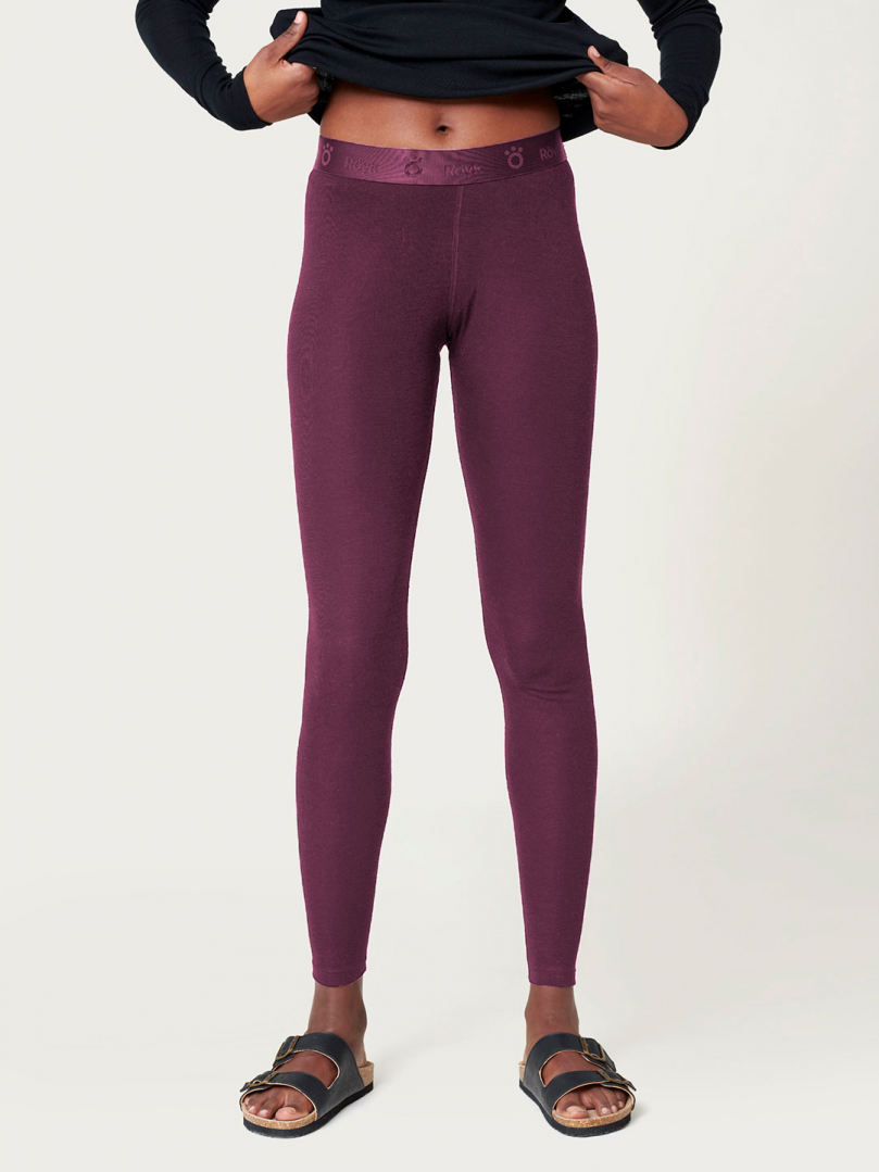 Women's Merino/Bamboo Long Pants - Red Wine in the group Women's / Base-layers - Women's at Röyk (2148050_r)