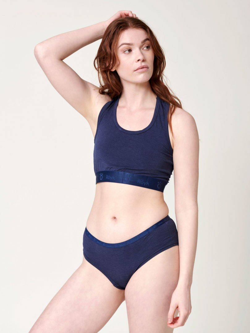 Women's Bamboo Top - Navy in the group Women's / Underwear - Women's / Bamboo underwear - Women's at Röyk (29211200_r)
